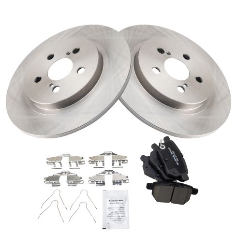 Lexus CT200h Rear Ceramic Brake Pad & Rotor Kit TRQ BKA18578