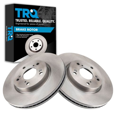 2016-22 Honda HR-V Front Driver & Passenger Side 2 Piece Brake Rotor Set TRQ BRA71640