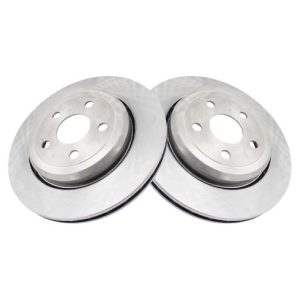 Jeep Grand Cherokee Dodge Durango Rear Driver & Passenger Side 2 Piece Brake Rotor Set TRQ BRA71642