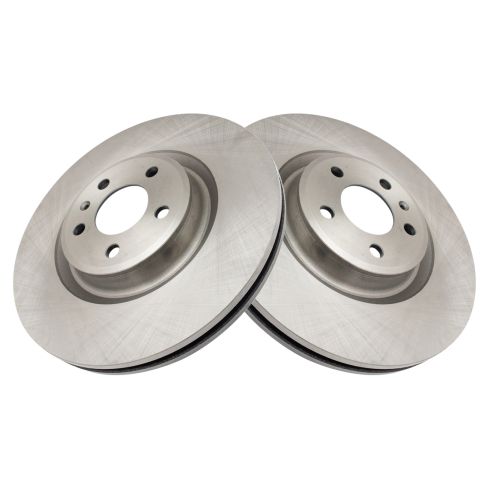Audi Porsche Front Driver & Passenger Side 2 Piece Brake Rotor Set TRQ BRA72630