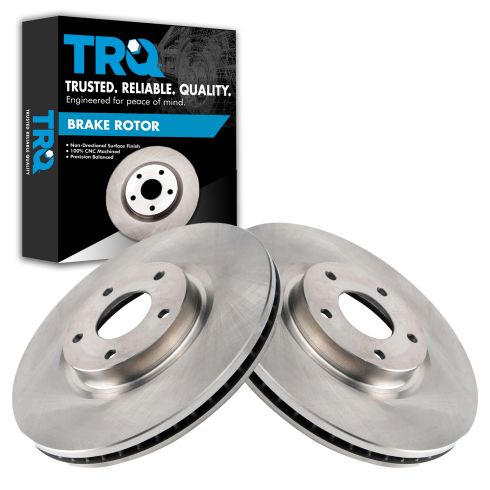 Nissan Infiniti Front Driver & Passenger Side 2 Piece Brake Rotor Set TRQ BRA72656