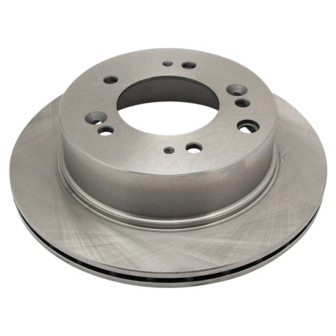 2007-09 Kia Sorento Rear Driver & Passenger Side 2 Piece Brake Rotor Set TRQ BRA72658