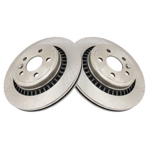 Volvo XC60 Rear Driver & Passenger Side 2 Piece Brake Rotor Set TRQ BRA72671