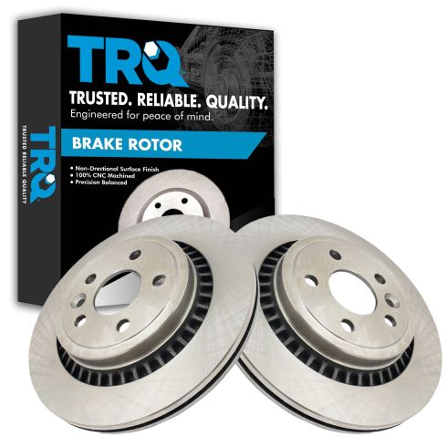 Volvo XC60 Rear Driver & Passenger Side 2 Piece Brake Rotor Set TRQ BRA72671