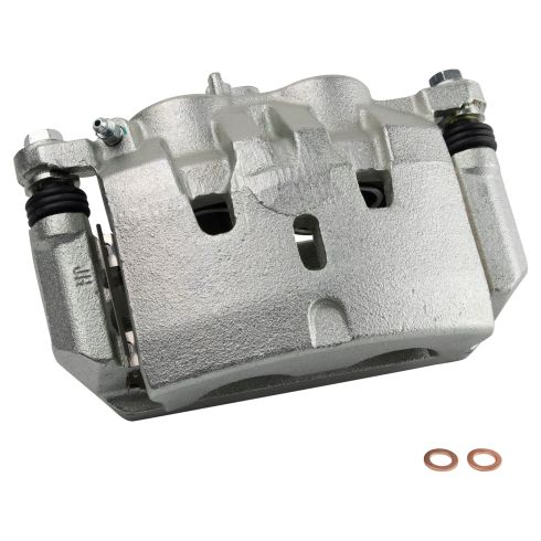 2009-15 Honda Pilot Front Ceramic Brake Pad & Rotor Kit with Calipers TRQ BKA19118 - Image 3