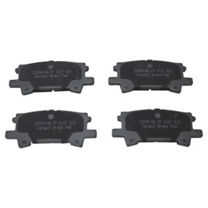 Toyota Highlander Rear Ceramic Brake Pad & Rotor Kit with Calipers TRQ BKA19148