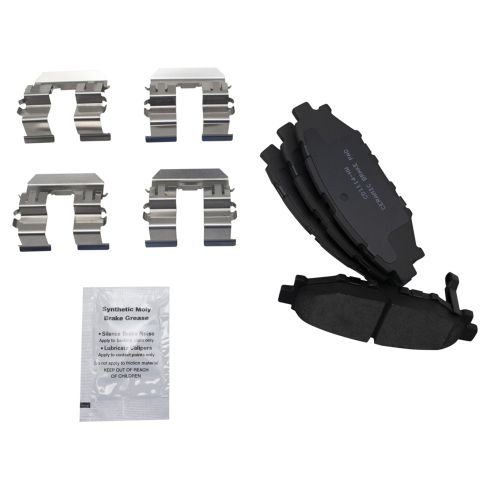 Subaru WRX Rear Ceramic Brake Pad & Rotor Kit with Calipers TRQ BKA19161