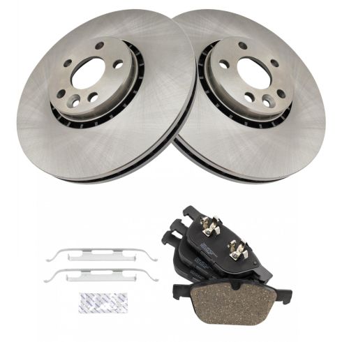 2011-15 Volvo XC60 Front Ceramic Brake Pad & Rotor Kit TRQ BKA19421