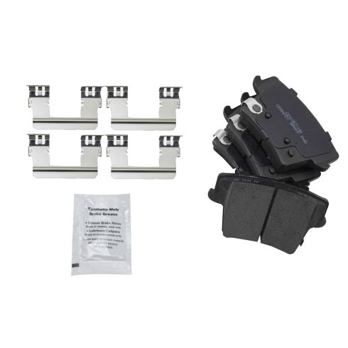Dodge Chrysler Rear Ceramic Brake Pad & Rotor Kit TRQ BKA19663