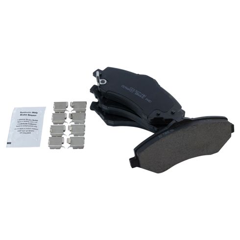 2012-13 Dodge Journey Front with 302mm Diameter Front Rotors with Brake Code BRF with Single Piston Calipers with Single Piston Front Calipers without Heavy Duty Brakes Ceramic Brake Pad & Rotor Kit T