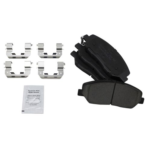 Hyundai Entourage Kia Sedona Front Ceramic Brake Pad & Rotor Kit TRQ BKA19682