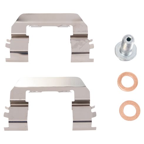 2007-09 Hyundai Santa Fe Front Ceramic Brake Pad & Rotor Kit TRQ BKA19683