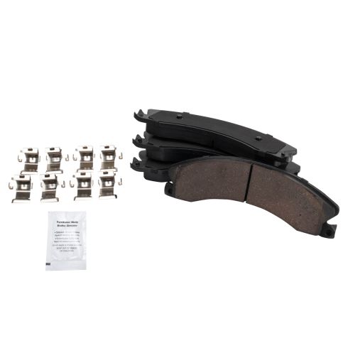 Chevrolet GMC Front & Rear Ceramic Premium G-Coated Brake Pad & Rotor Kit TRQ Performance BKA19873