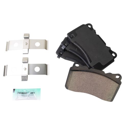 2015-17 Chevrolet Corvette Stingray without Performance Package Front without Heavy Duty Brakes Ceramic Brake Pad & Rotor Kit TRQ BKA20673