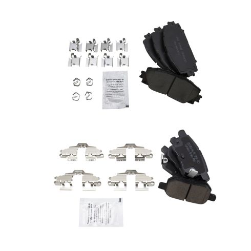 Toyota Lexus Front & Rear Ceramic Brake Pads TRQ BFA12806