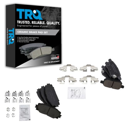 Toyota Lexus Front & Rear Ceramic Brake Pads TRQ BFA12806