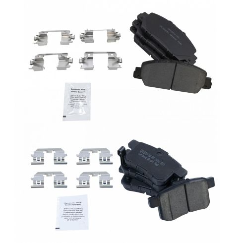 Honda Accord Front & Rear Ceramic Brake Pads TRQ BFA20065