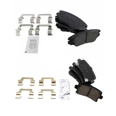 Chevrolet Buick Front & Rear Ceramic Brake Pads TRQ BFA20089