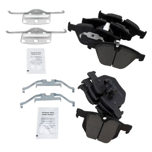 BMW 335d 335i 335i xDrive 335xi Front & Rear Ceramic Brake Pads TRQ BFA20096