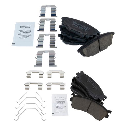 Mazda Protege Protege5 Front & Rear Ceramic Brake Pads TRQ BFA20101