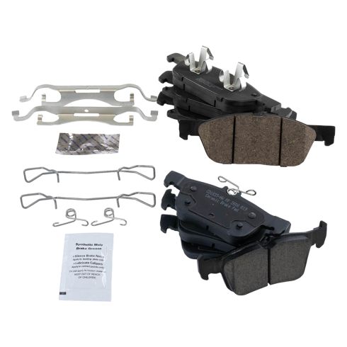 Ford Lincoln Front & Rear Ceramic Brake Pads TRQ BFA20102