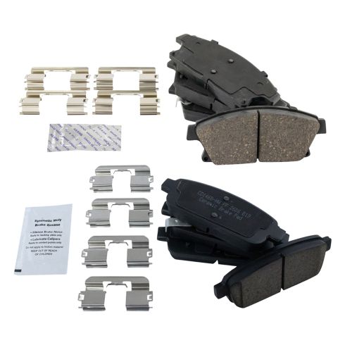 Chevrolet Buick Front & Rear Ceramic Brake Pads TRQ BFA20176