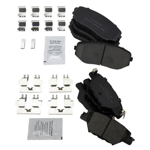 2016-21 Mazda CX-9 Front & Rear Ceramic Brake Pads TRQ BFA20198