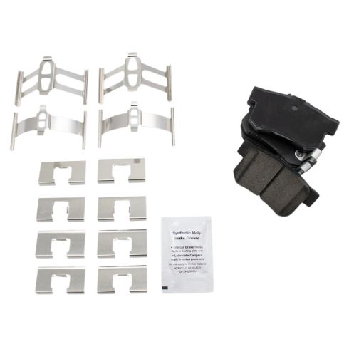 2012 Honda Civic EX Front & Rear Ceramic Brake Pads TRQ BFA20230