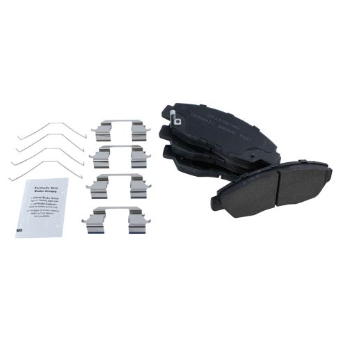2012 Honda Civic EX Front & Rear Ceramic Brake Pads TRQ BFA20230