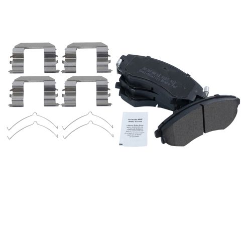 Hyundai Elantra Tiburon Front & Rear Semi-Metallic Brake Pads TRQ BFA20255