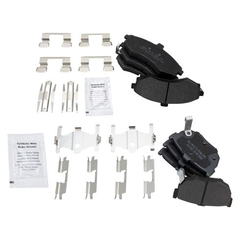Hyundai Elantra Front & Rear Semi-Metallic Brake Pads TRQ BFA20294