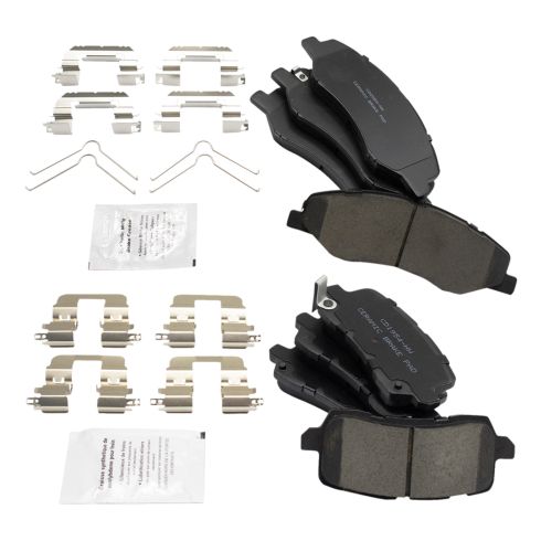 2018-21 Honda Odyssey Front & Rear Ceramic Brake Pads TRQ BFA20336