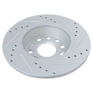 VW Audi Front & Rear 4 Piece Premium G-Coated Brake Rotor Set TRQ Performance BRA15190