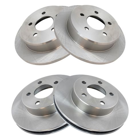 Ford Explorer Mercury Mountaineer Front & Rear 4 Piece Brake Rotor Set TRQ BRA15209