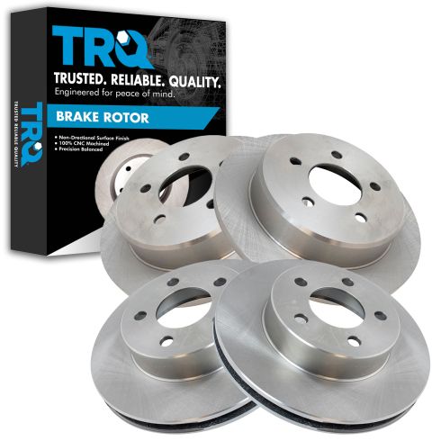 Ford Explorer Mercury Mountaineer Front & Rear 4 Piece Brake Rotor Set TRQ BRA15209