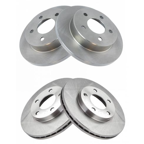 Ford Mustang Front & Rear 4 Piece Brake Rotor Set TRQ BRA15212