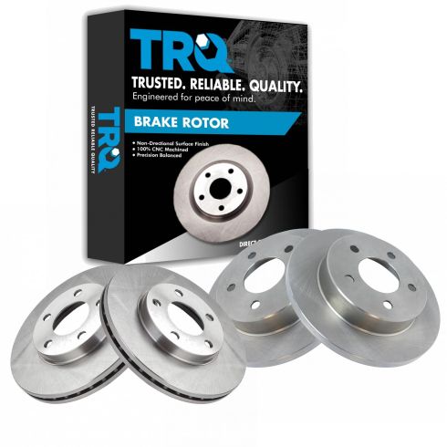 Ford Mustang Front & Rear 4 Piece Brake Rotor Set TRQ BRA15212