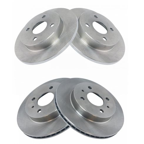 Saturn Front & Rear 4 Piece Brake Rotor Set TRQ BRA15222