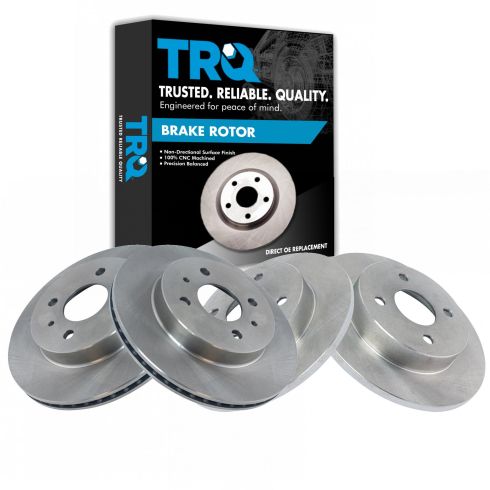 Saturn Front & Rear 4 Piece Brake Rotor Set TRQ BRA15222