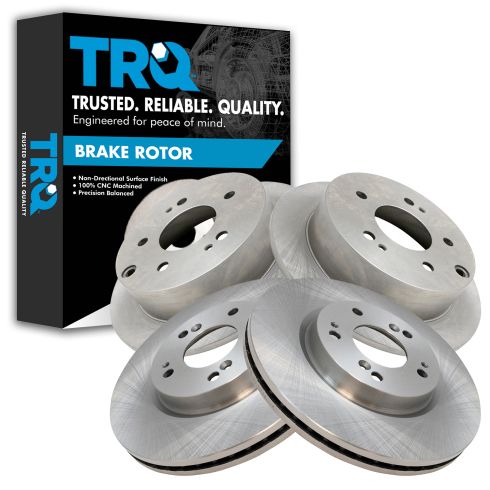 Mitsubishi Eclipse Galant Front & Rear 4 Piece Brake Rotor Set TRQ BRA15242