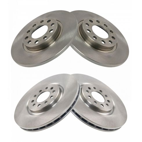 Jeep Cherokee Chrysler 200 Front & Rear 4 Piece Brake Rotor Set TRQ BRA15402