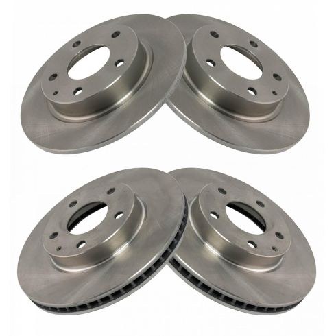 Mazda 3 CX-3 Front & Rear 4 Piece Brake Rotor Set TRQ BRA15410