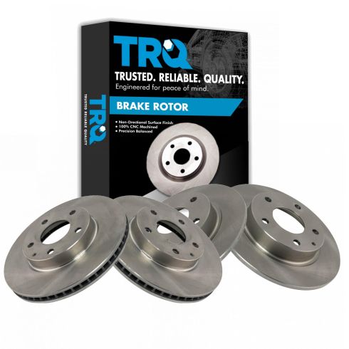 Mazda 3 CX-3 Front & Rear 4 Piece Brake Rotor Set TRQ BRA15410