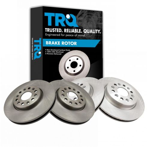 Chevrolet GMC Buick Front & Rear 4 Piece Brake Rotor Set TRQ BRA15424