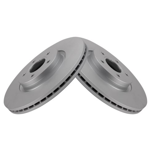 Ford Lincoln Volvo Front Driver & Passenger Side 2 Piece Premium G-Coated Brake Rotor Set TRQ BRA22520