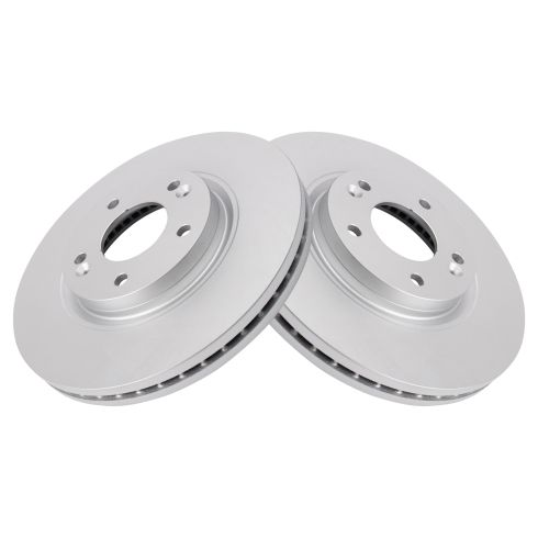 Hyundai Santa Fe Kia Sorento Front Driver & Passenger Side 2 Piece Premium G-Coated Brake Rotor Set TRQ BRA22522