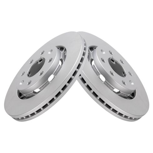 Chevrolet Pontiac Front Driver & Passenger Side 2 Piece Premium G-Coated Brake Rotor Set TRQ BRA22523
