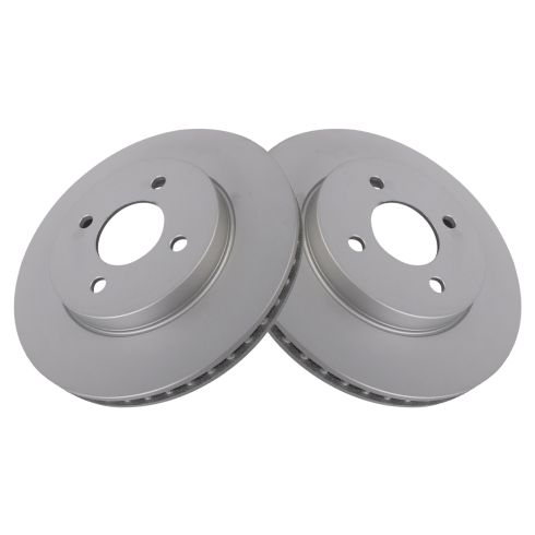 Nissan Versa Versa Note Front Driver & Passenger Side 2 Piece Premium G-Coated Brake Rotor Set TRQ BRA22530