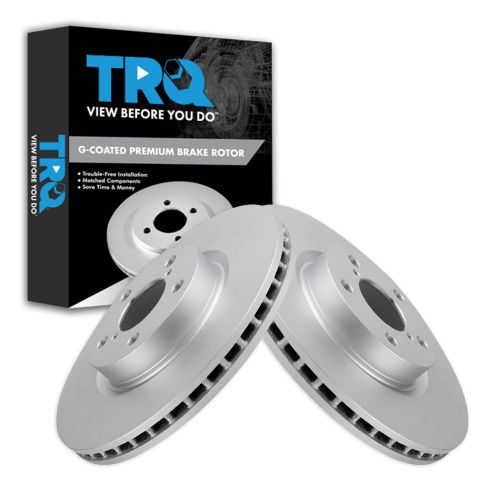 2017-23 Subaru Impreza Front Driver & Passenger Side with 277mm Diameter Front Rotors 2 Piece Premium G-Coated Brake Rotor Set TRQ BRA80063