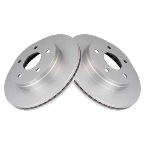 Dodge Ram Chrysler Front Driver & Passenger Side 2 Piece Premium G-Coated Brake Rotor Set TRQ BRA22564